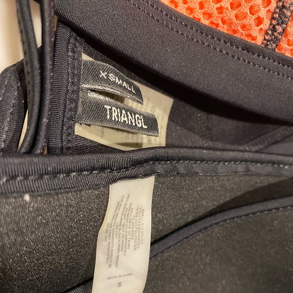 Triangl ➰ ladies black orange neoprene thick material bikini set XS-S - Picture 3 of 4